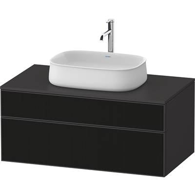 Duravit ZE4821063800000 - Duravit Zencha 39 3/8" Wall Mount Two Drawer Single Vanity Cabinet In Black Line Structure, Sink Sold Separately