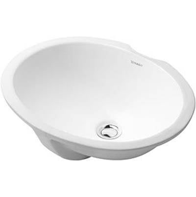 Duravit 0481570000 - Duravit Design Classics 22 5/8" Oval Undermount Sink In White With Overflow