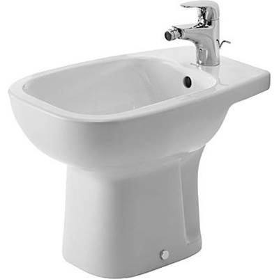 Duravit 22381000002 - Duravit D-Code Single Hole Horizontal Spray Floorstanding Bidet In White