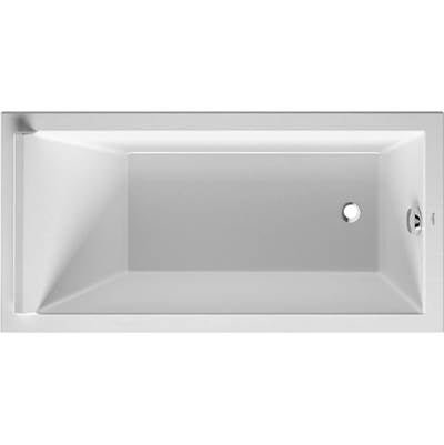 Duravit 700332000000090 - Duravit Starck 59" X 29 1/2" Rectangular Drop In Bathtub In White Acrylic With Reversible Drain, Drain Sold Separately