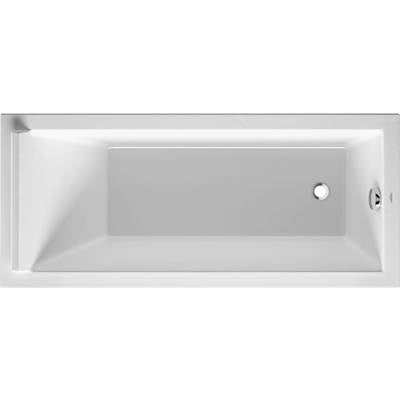 Duravit 700333000000090 - Duravit Starck 63" X 27 1/2" Rectangular Drop In Bathtub In White Acrylic With Reversible Drain, Drain Sold Separately