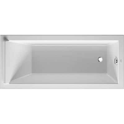 Duravit 700335000000090 - Duravit Starck 66 7/8" X 29 1/2" Rectangular Drop In Bathtub In White Acrylic With Reversible Drain, Drain Sold Separately