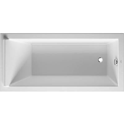 Duravit 700336000000090 - Duravit Starck 66 7/8" X 31 1/2" Rectangular Drop In Bathtub In White Acrylic With Reversible Drain, Drain Sold Separately