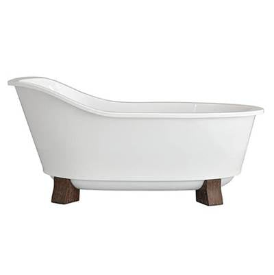 DXV D12025014.239 - Oak Hill Fst Soaking Tub W/ Feet-Cwh/Oak