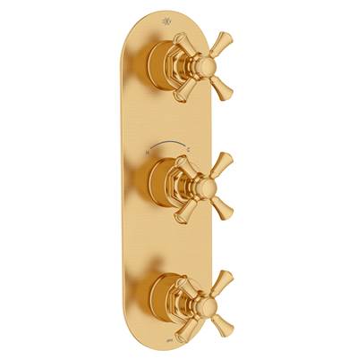 DXV D35155538.427 - Oak Hill 3-Handle Therm Cross Hndle, Sb