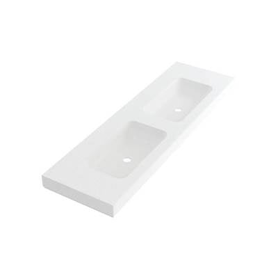 Fiora FIMPCI22030P - Wall Mount Double Lav 63X19 3-Holes