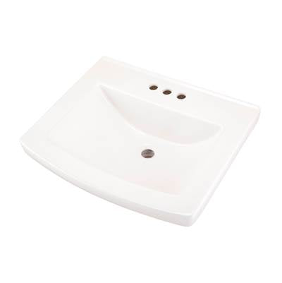 Gerber Plumbing G0012515 - Burr Ridge 24'' Ped Top 4'' Cc White
