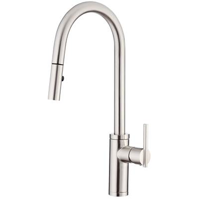 Gerber Plumbing D454058SS - Parma Cafe Pull-Down Kitchen Faucet W/ Snapback Retraction 1.75Gpm Stainless Steel