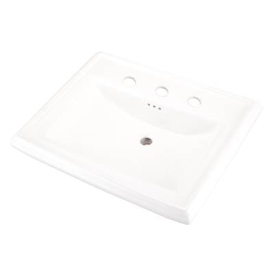 Gerber Plumbing G0012559 - Logan Square Petite Ped Top 24.25''X20.13'' 8''Cc White