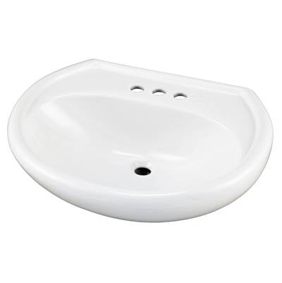 Gerber Plumbing G0012514 - Maxwell Ped Top 25.2''X20.5'' 4''Cc White