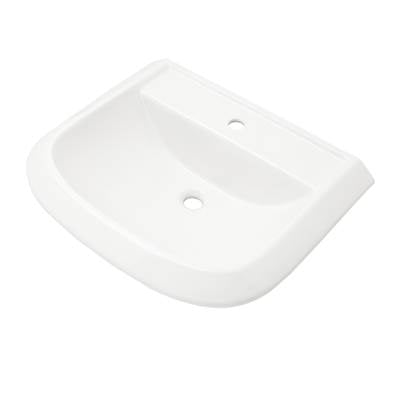 Gerber Plumbing G0013592 - Avalanche Standard Ped Top 25''X21'' Single Hole White
