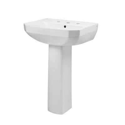 Gerber Plumbing G0023568 - Viper Petite 8''Cc Ped Lav Combo: G0013568 Lav W/ G0029834 Ped White