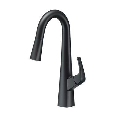 Gerber Plumbing D150518BS - Vaughn 1H Pull-Down Prep Faucet 1.75Gpm Satin Black