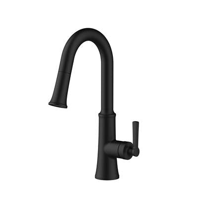 Gerber Plumbing D150579BS - Northerly 1H Pull-Down Prep Faucet W/ Snapback 1.75Gpm Satin Black