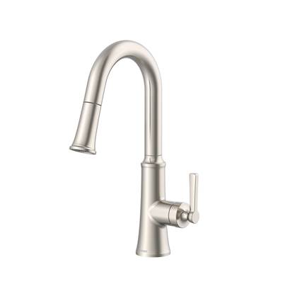 Gerber Plumbing D150579SS - Northerly 1H Pull-Down Prep Faucet W/ Snapback 1.75Gpm Stainless Steel