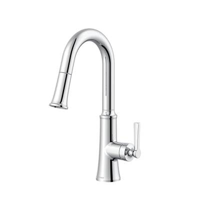 Gerber Plumbing D150579 - Northerly 1H Pull-Down Prep Faucet W/ Snapback 1.75Gpm Chrome
