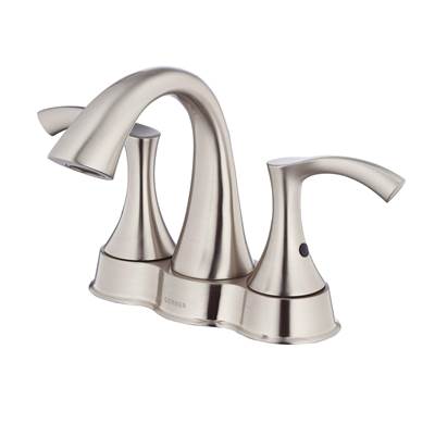 Gerber Plumbing D301122BN - Antioch 2H Centerset Lavatory Faucet W/ 50/50 Touch Down Drain 1.2Gpm Brushed Nickel