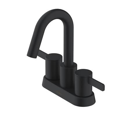 Gerber Plumbing D301130BS - Amalfi 2H Centerset Lavatory Faucet W/ 50/50 Touch Down Drain 1.2Gpm Satin Black