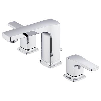 Gerber Plumbing D304170 - Tribune 2H Widespread Lavatory Faucet W/ 50/50 Pop-Up Drain 1.2Gpm Chrome