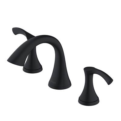 Gerber Plumbing D304222BS - Antioch 2H Widespread Lavatory Faucet W/ Metal Touch Down Drain 1.2Gpm Satin Black