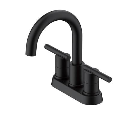Gerber Plumbing D307058BS - Parma 2H Centerset Lavatory Faucet W/ Metal Touch Down Drain 1.2Gpm Satin Black