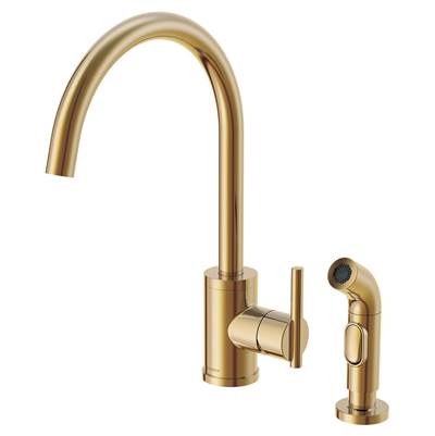 Gerber Plumbing D401058BB - Parma 1H Kitchen Faucet W/ Spray 1.75Gpm/2.2Gpm Brushed Bronze