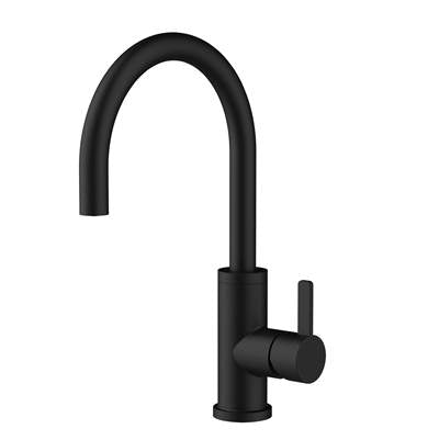 Gerber Plumbing D401130BS - Amalfi 1H High Arc Kitchen Faucet 1.5Gpm Satin Black