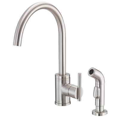 Gerber Plumbing D401058SS - Parma 1H Kitchen Faucet W/ Spray 1.75Gpm/2.2Gpm Stainless Steel