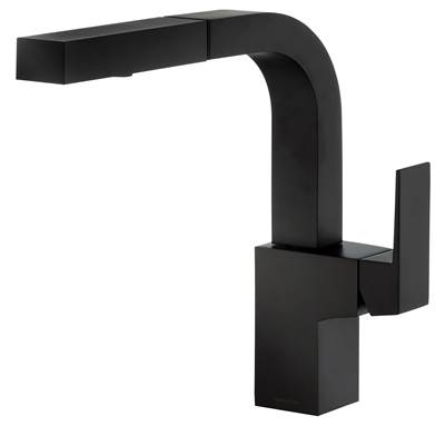 Gerber Plumbing D404562BS - Mid-Town Trim Line 1H Pull-Out Kitchen Faucet W/ Snapback Retraction 1.75Gpm Satin Black