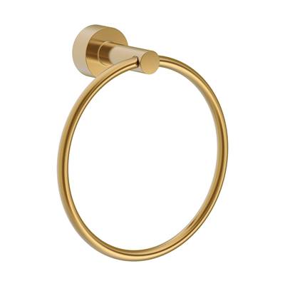 Gerber Plumbing D446158BB - Parma Towel Ring Round Brushed Bronze
