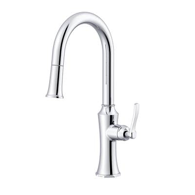 Gerber Plumbing D454028 - Draper 1H Kitchen Pull-Down Kitchen Faucet W/ Snapback 1.75Gpm Chrome