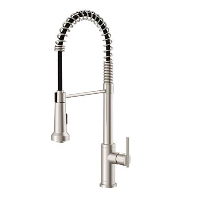 Gerber Plumbing D454258SS - Parma 1H Pre-Rinse Pull-Down Kitchen Faucet 1.75Gpm Stainless Steel