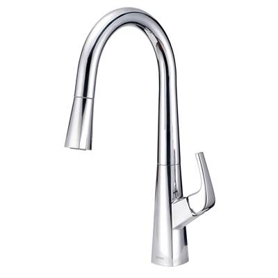 Gerber Plumbing D454419 - Vaughn 1H Pull-Down Kitchen Faucet W/ Snapback 1.75Gpm Chrome