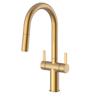 Gerber Plumbing D457330BB - Amalfi 2H Pull-Down Kitchen Faucet W/ Snapback Retraction 1.75Gpm Brushed Bronze