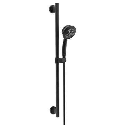 Gerber Plumbing D461725BS - Versa 30'' Slide Bar Assembly W/ 5 Function Surge Handshower 1.75Gpm Satin Black