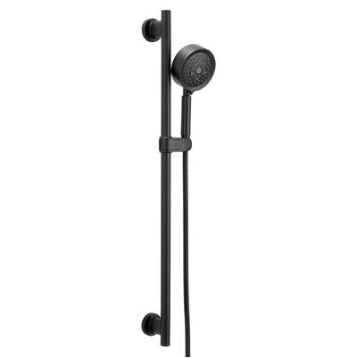 Gerber Plumbing D461758BS - Versa 30'' Slide Bar Assembly W/ Parma 5 Function Handshower 1.75Gpm Satin Black