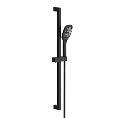 Gerber Plumbing D461738BS - Versa Square 30'' Slide Bar Assembly W/ 3 Function Handshower 1.75Gpm Satin Black