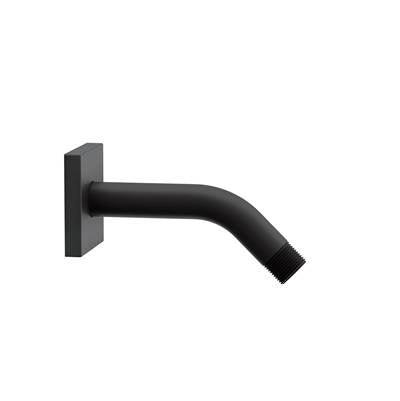 Gerber Plumbing D481436BS - 6'' Showerarm W/ Square Escutcheon Satin Black
