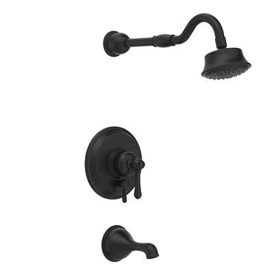 Gerber Plumbing D500057BSTC - Opulence 1H Tub & Shower Trim Kit & Treysta Cartridge W/ Diverter On Valve & 5 Function Showerhead 1.75Gpm Satin Black