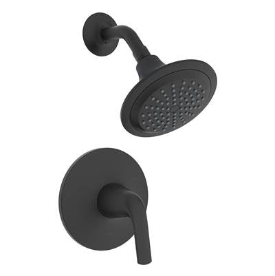 Gerber Plumbing D501534BSTC - Lemora 1H Shower Only Trim Kit & Treysta Cartridge 1.75Gpm Satin Black
