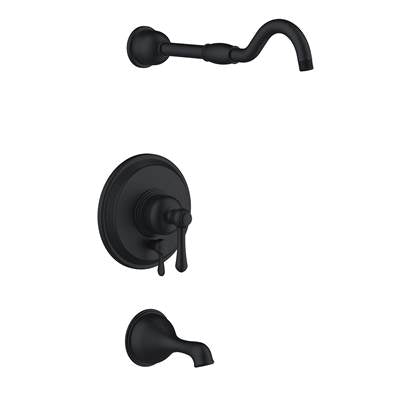 Gerber Plumbing D502157LSBSTC - Opulence 1H Tub & Shower Trim Kit & Treysta Cartridge W/ Diverter On Valve Less Showerhead Satin Black