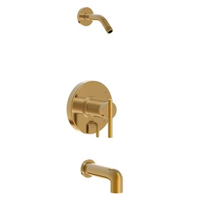 Gerber Plumbing D510058LSBBTC - Parma 1H Tub & Shower Trim Kit & Treysta Cartridge W/ Diverter On Valve Less Showerhead Brushed Bronze
