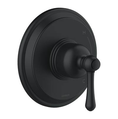 Gerber Plumbing D510457BSTC - Opulence 1H Pressure Balance Trim Kit & Treysta Cartridge For Valve Only Satin Black
