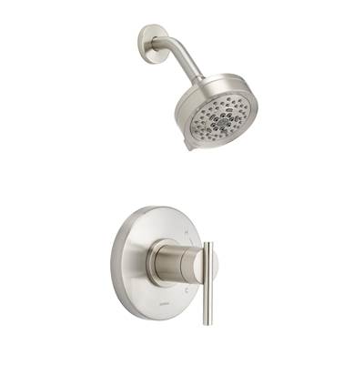 Gerber Plumbing D511558BNTC - Parma 1H Shower Only Trim Kit & Treysta Cartridge W/ 5 Function Showerhead 1.75Gpm Brushed Nickel