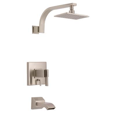 Gerber Plumbing D511044BNTC - Sirius 1H Tub & Shower Trim Kit W/ Diverter On Valve & Treysta Cartridge 1.75Gpm Brushed Nickel
