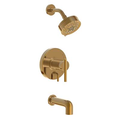 Gerber Plumbing D511058BBTC - Parma 1H Tub & Shower Trim Kit & Treysta Cartridge W/ Diverter On Valve & 5 Function Showerhead 1.75Gpm Brushed Bronze