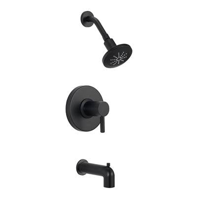 Gerber Plumbing D511030BSTC - Amalfi 1H Tub & Shower Trim Kit W/ Diverter On Spout & Treysta Cartridge 1.75Gpm Satin Black