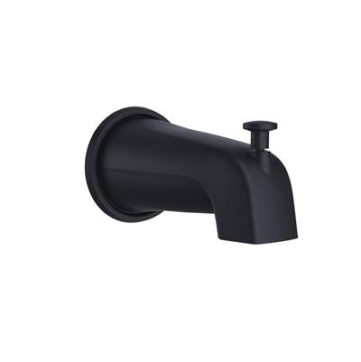 Gerber Plumbing D606225BS - 5 1/2'' Wall Mount Tub Spout With Diverter Satin Black