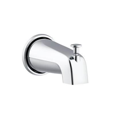Gerber Plumbing D606225 - 5 1/2'' Wall Mount Tub Spout With Diverter Chrome