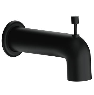 Gerber Plumbing DA666934BS - Parma Wall Mount Tub Spout With Diverter Satin Black